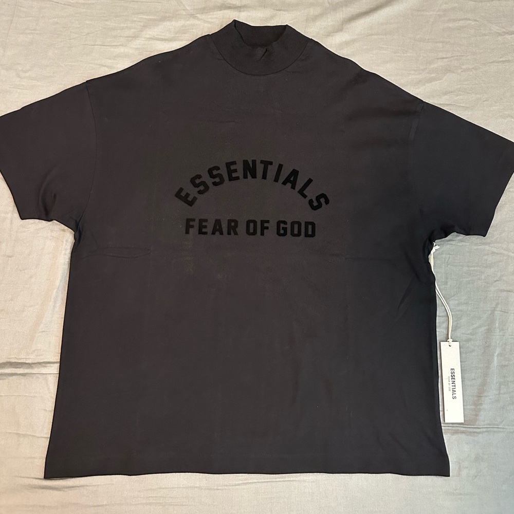 Fear of God Essentials SS Tee (Jet Black)- XXS (NWT)